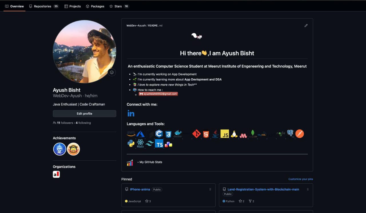GitHub Profile Showcase